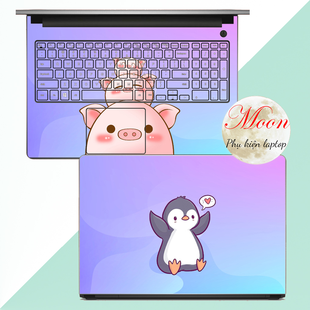 &lt;CUTE 2&gt;Skin Laptop- Máy Tính Hình Cute Đáng Yêu Cho Tất Cả Các Dòng Máy Như : Dell, Hp, Acer, Asus, Macbook,...