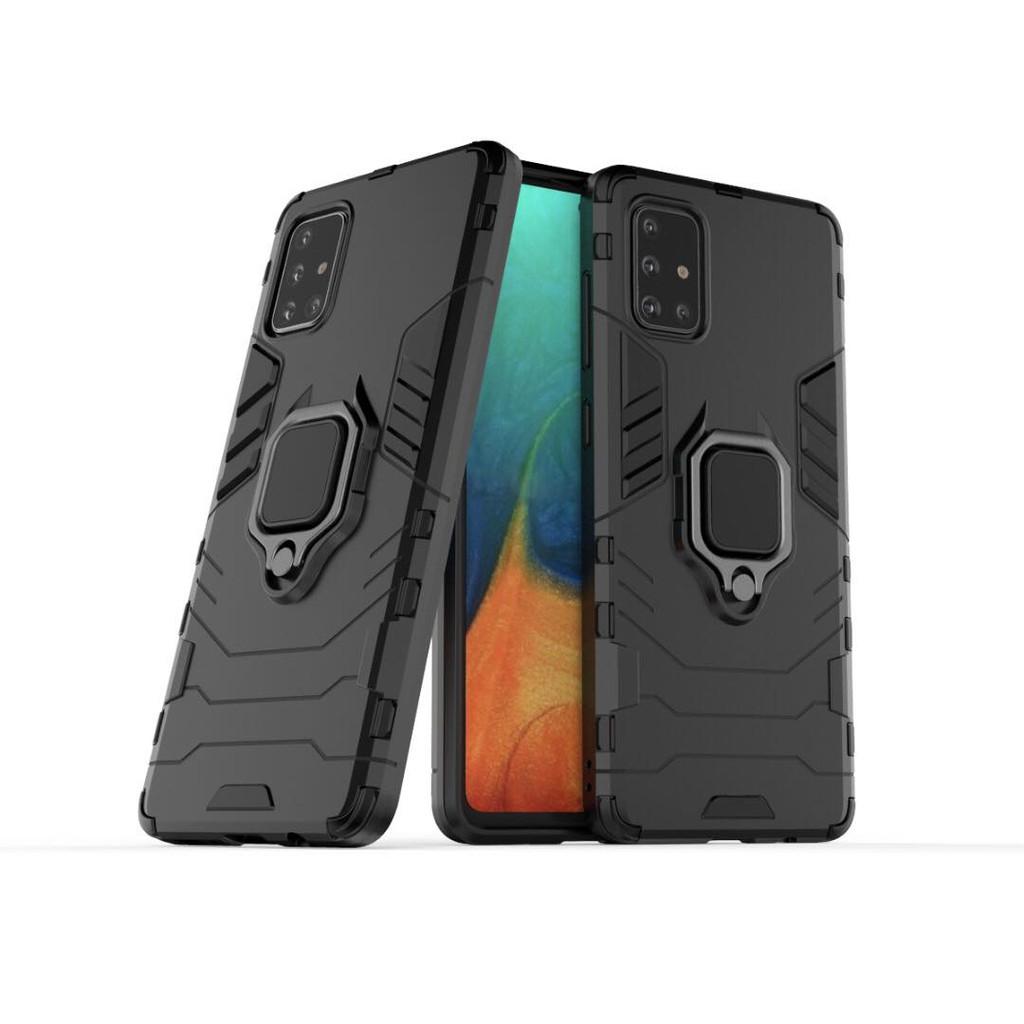 Ốp lưng Samsung Galaxy A71 chống sốc Iron Man gắn giá đỡ iring hỗ trợ xem video, chống va đập mạnh