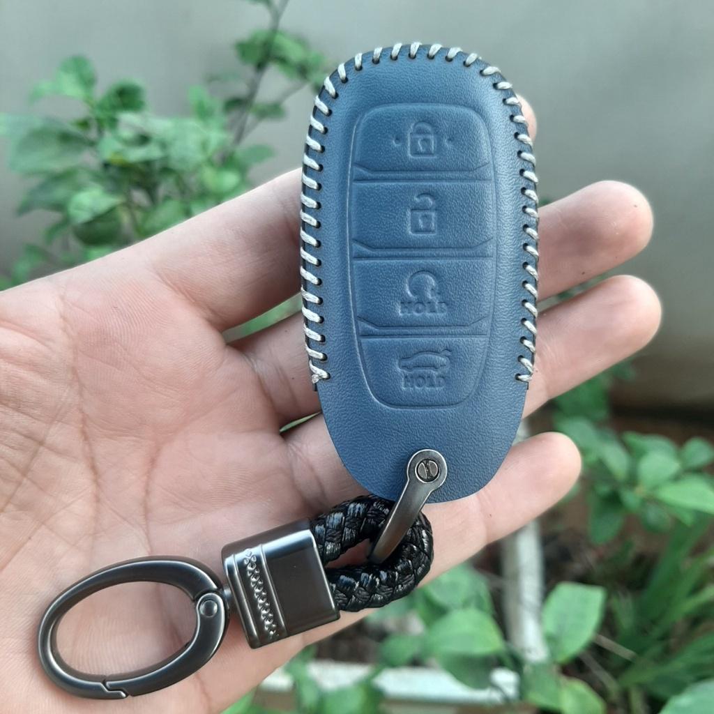 Bao da chìa khóa HYUNDAI ACCENT 2021-2023. Da thật, bảo hành 24 tháng
