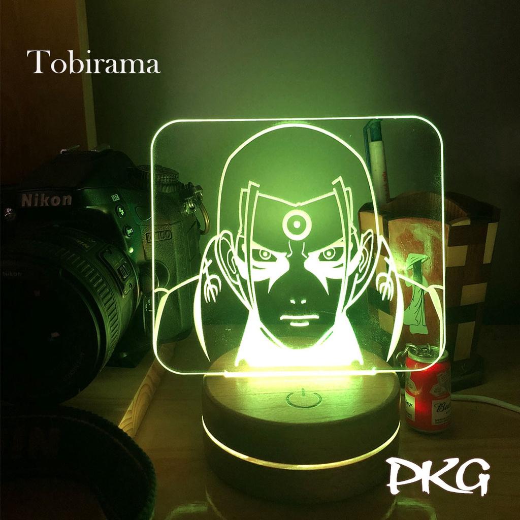 Đèn Ngủ Led 3D HASHIRAMA nhân vật Anime phát sáng 16 màu cảm ứng có điều khiển từ xa