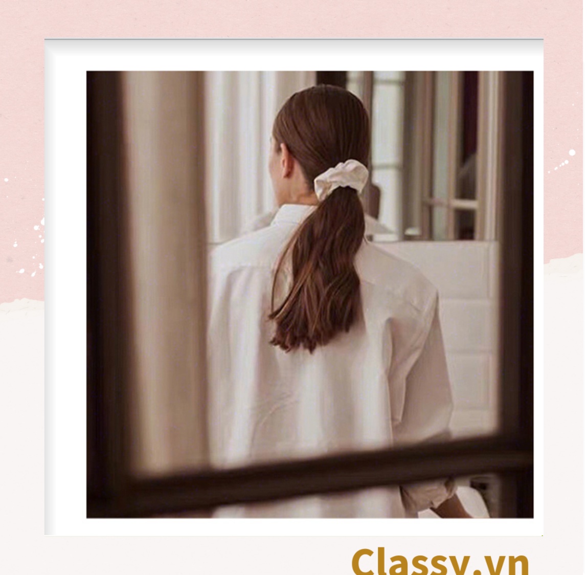 DÂY CỘT TÓC VẢI SCRUNCHIES SATIN MỜ HOT TREND, chất liệu satin mờ PK213
