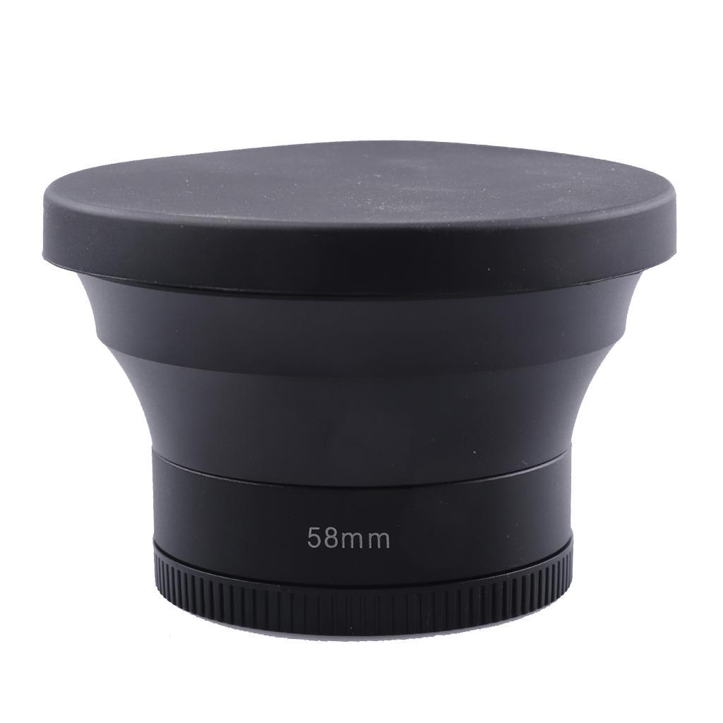 58mm 0.43X Wide Angle Lens with Macro for Canon Rebel T6i T6 T6S T5i T5 T4i