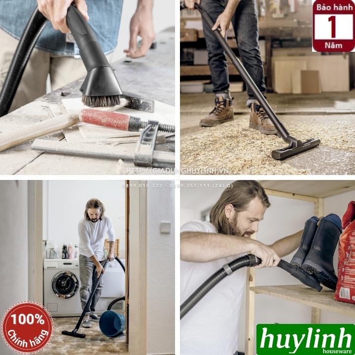 Máy hút bụi khô và ướt Karcher WD3P V - Dung tích 17 lít - Made in Romania - Hàng chính hãng