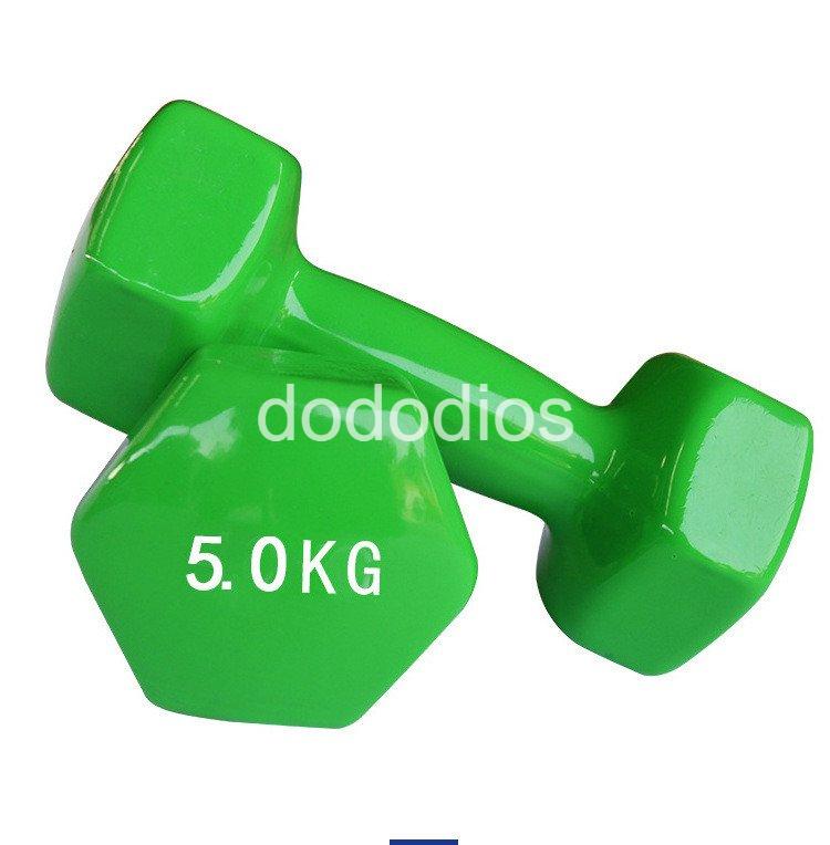 Tạ tay lõi sắt bọc cao su, tạ đơn 0.5kg 1kg 2kg 3kg 4kg 5kg - Hàng chính hãng dododios