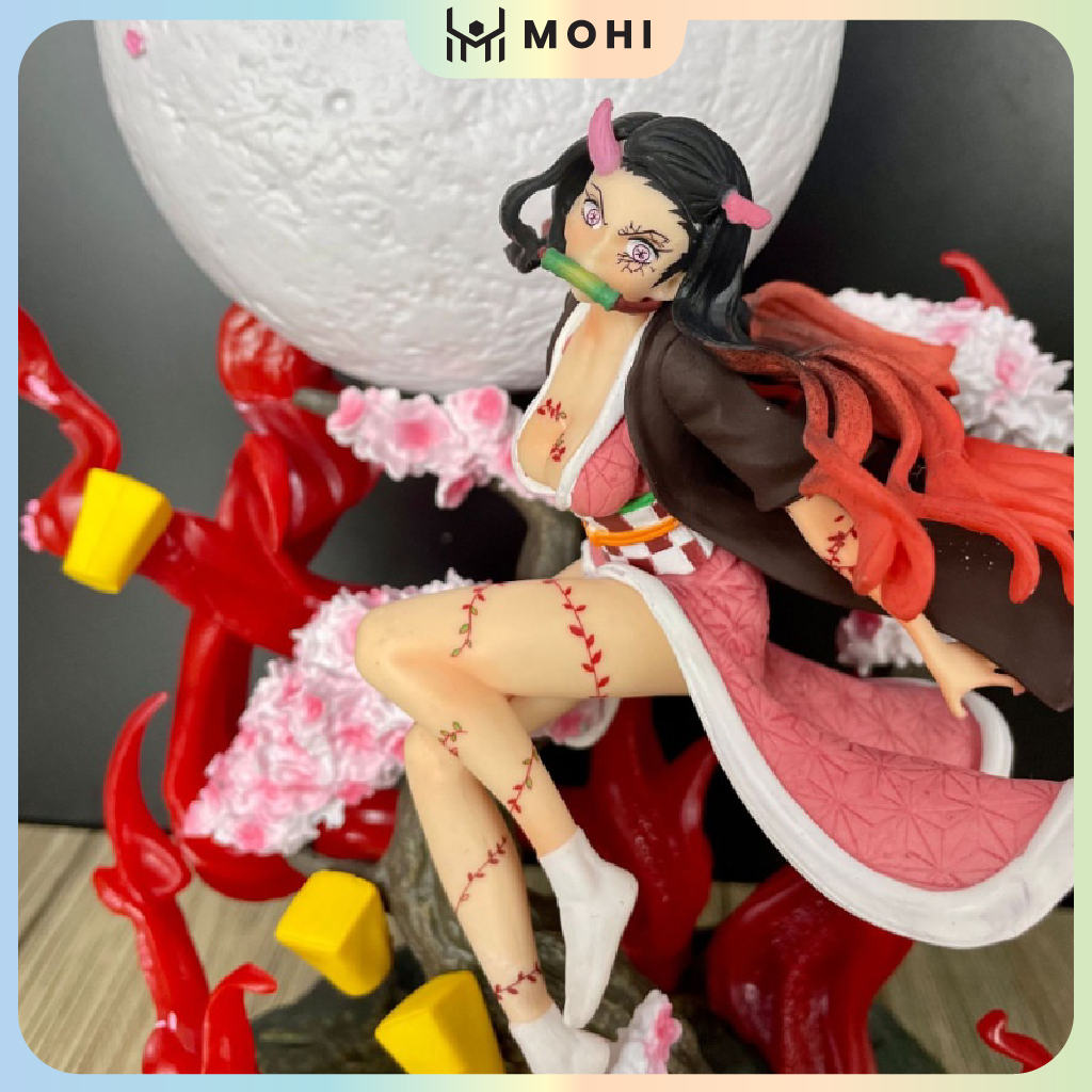 Mô Hình Kimetsu No Yaiba Nezuko ánh trăng siêu quyến rũ. Cao 31cm, nặng 1,5kg. Figure anime kimetsu no yaiba thanh gươm