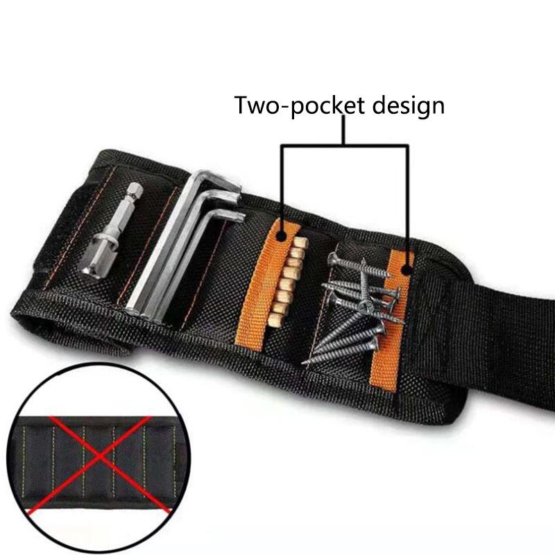 Magnetic Wristband with 15 Powerful Magnets for Holding Tools Screws Nails HB