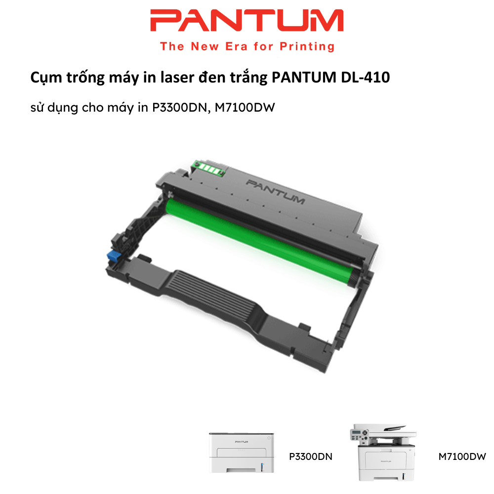 Cụm trống máy in PANTUM DL-410, sử dụng cho máy in P3300DN, M7100DW - Hàng chính hãng