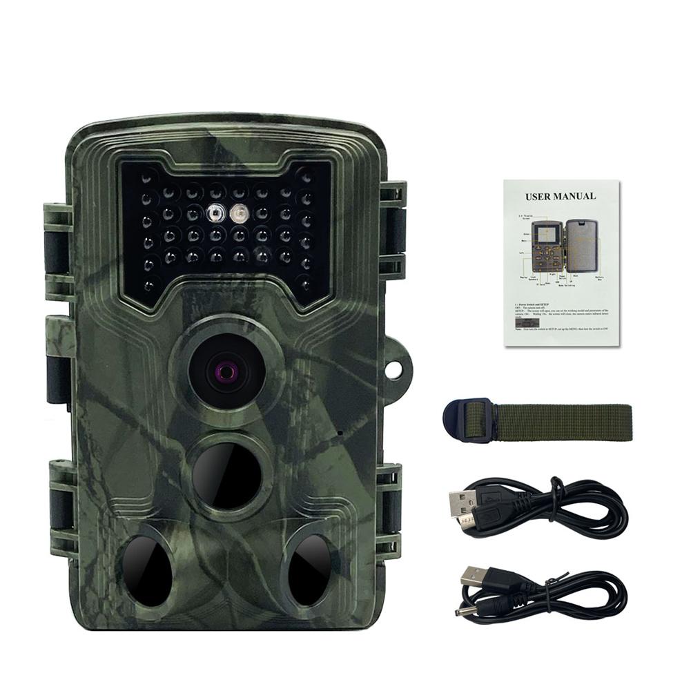 16MP 1080P Day Night Photo Video Taking Camera Outdoor Home Monitoring Camera with 34 Infrared Lights 32G Storage Card