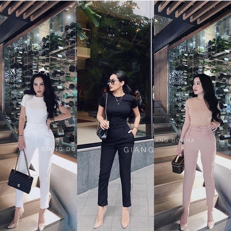 SET ÁO PHÔNG CỔ TRÒN MIX QUẦN BAGGY