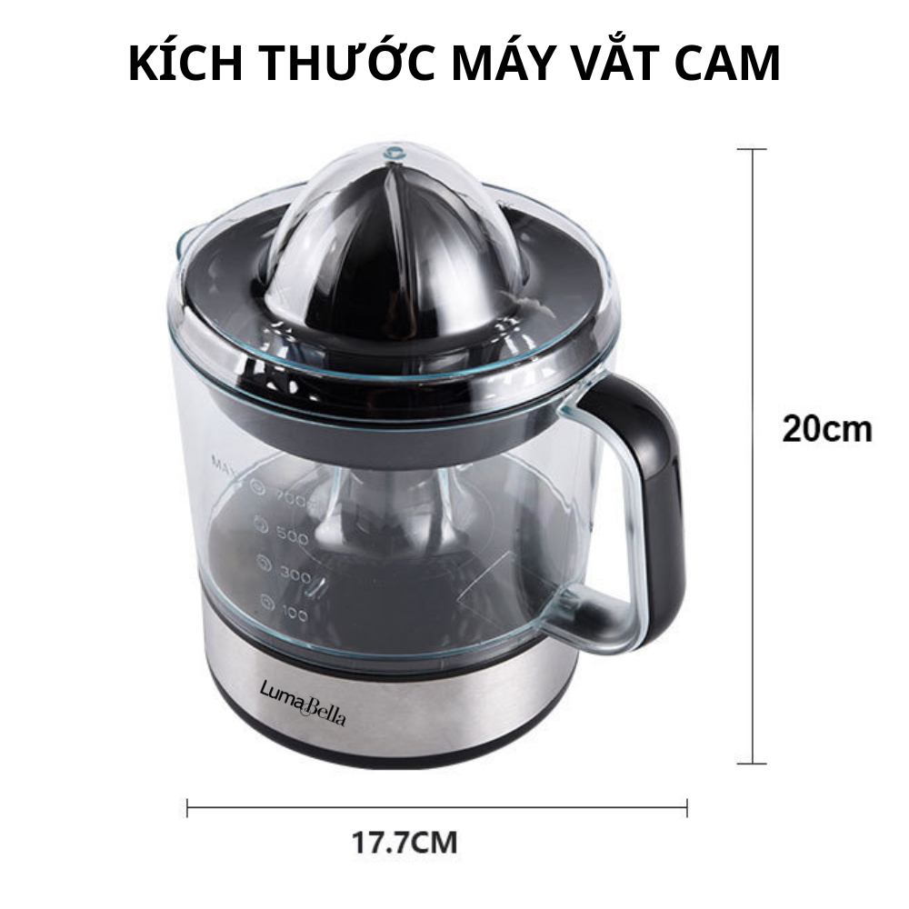 Máy vắt cam tự động, máy ép cam đa năng Lumabella LB-623D công suất 25W, dung tích 700ml dễ sử dụng, dễ vệ sinh, vô cùng tiện lợi - DELIYA - HÀNG CHÍNH HÃNG