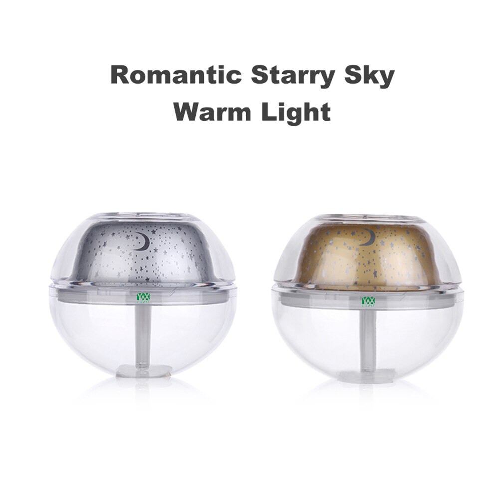 Máy Phun Sương,Tạo Độ Ẩm USB Crystal Night Light Projection Humidifier 500ml-Giao Màu Ngẫu Nhiên -Hàng Chính Hãng