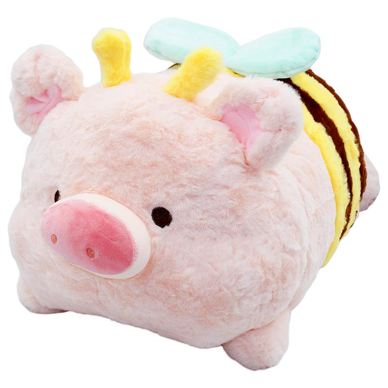 Thú Bông Heo Hồng Mặc Quần Ong Vàng 45 cm - ZooZoo 45420