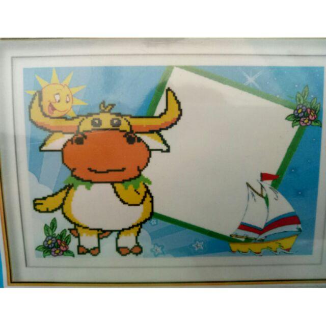 Tranh đá trâu lộng hình