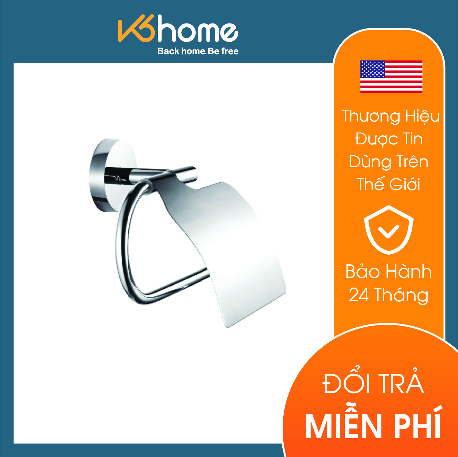 Lô giấy vệ sinh có tấm che Moen - ACC0609