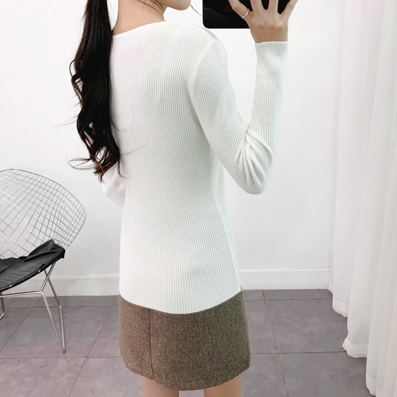 Áo len nữ cổ tim trẻ trung kiểu dáng Hàn Quốc Haint Boutique HB35