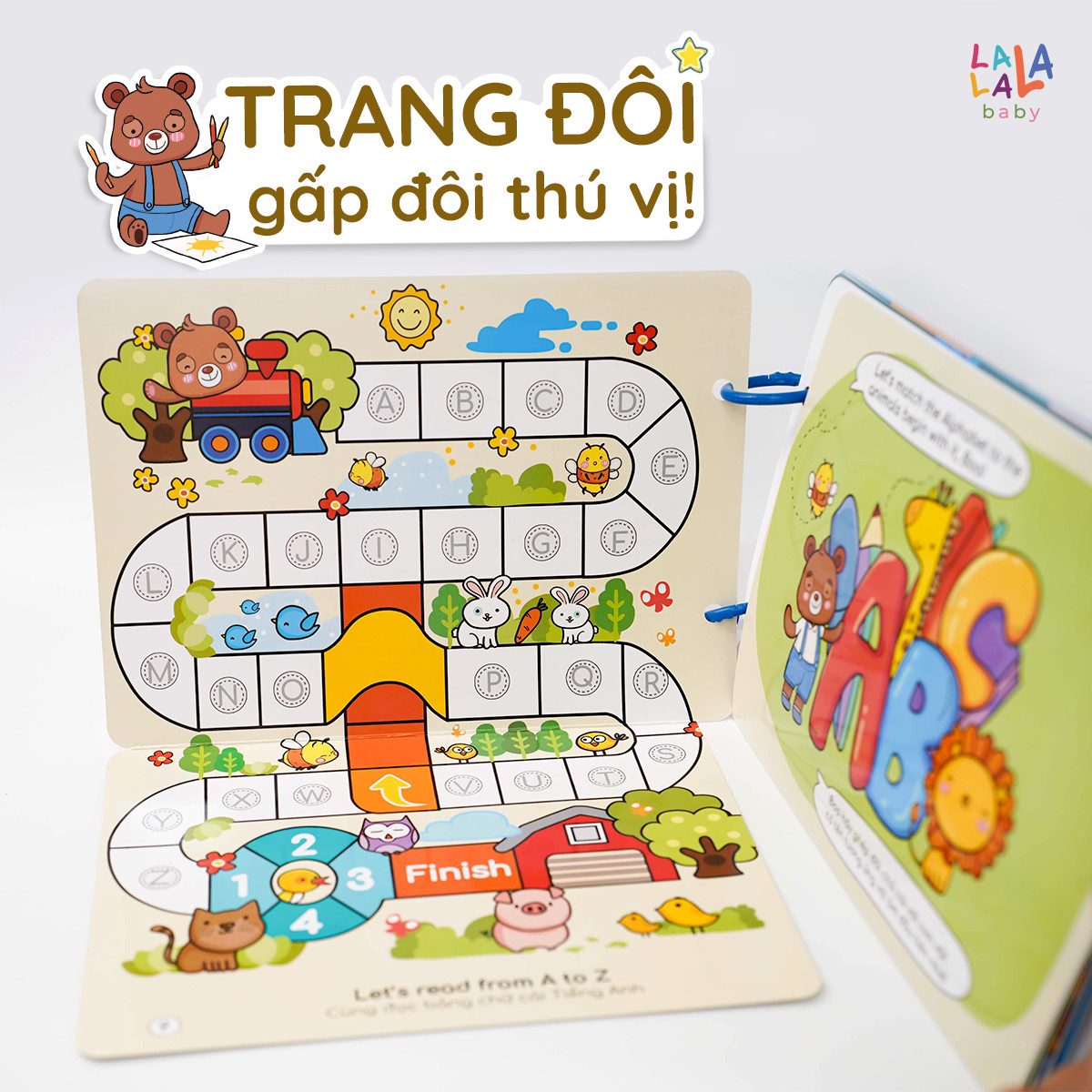 Học liệu bóc dán Busy Book cho bé Lalala Baby nhiều chủ đề đa dạng, song ngữ Anh Việt - Beezi Book