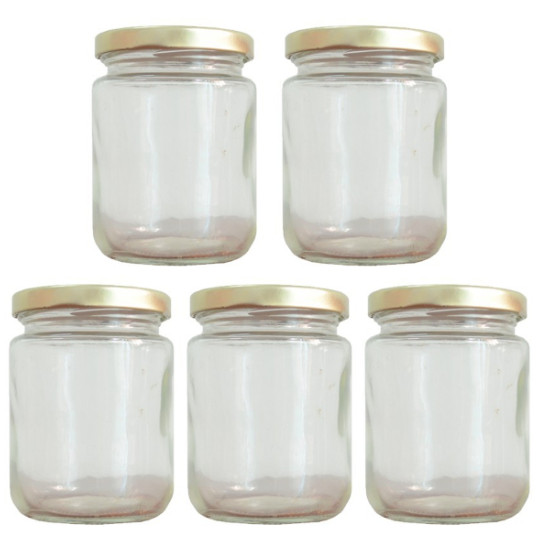 Hũ Thủy Tinh 220ml nắp Thiết
