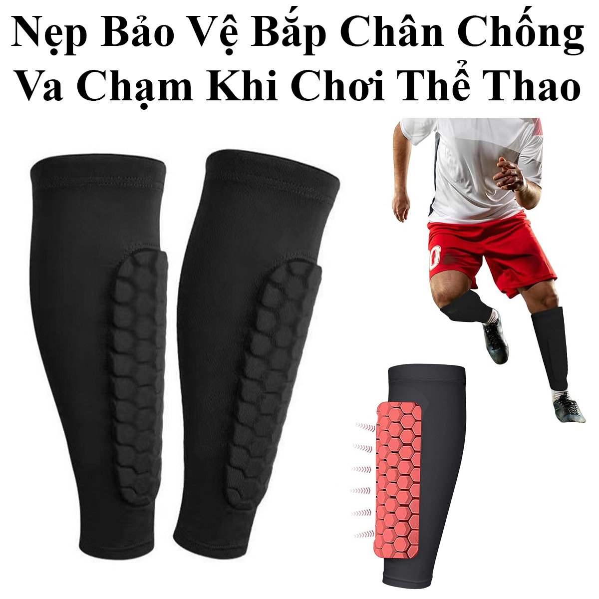 Nẹp Bảo Vệ Bắp Chân Chống Va Chạm Khi Chơi Thể Thao (1 Chiếc)