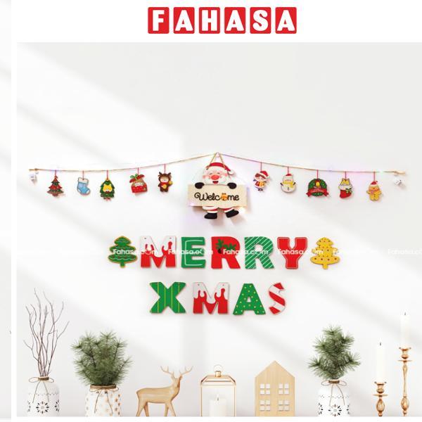 Dây Hình Gỗ Treo Tường Trang Trí Giáng Sinh - Bách Mộc - Welcome