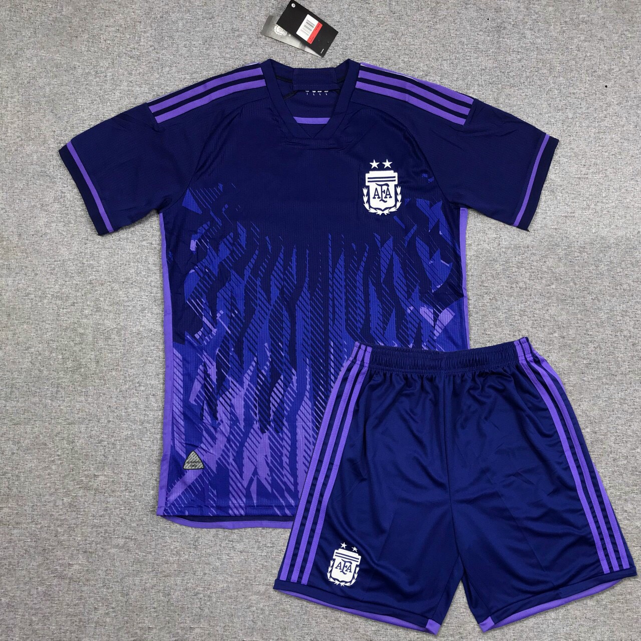 Bộ bóng đá vải thái Argentina cao cấp mẫu mới