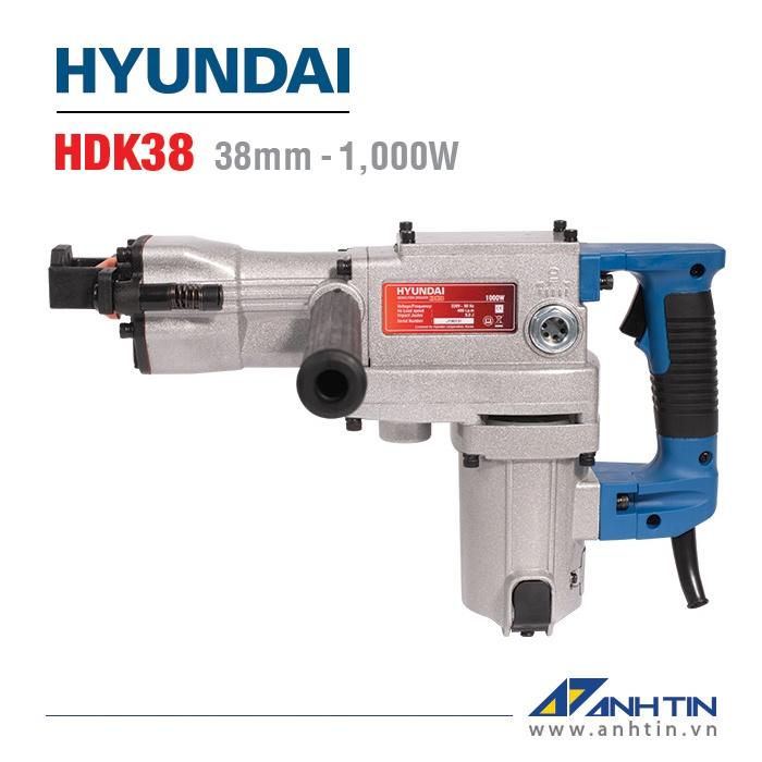 Máy khoan đục Hyundai HDK38 | Công suất 1.000W | Đường kính mũi khoan 17mm, mũi đục 38mm