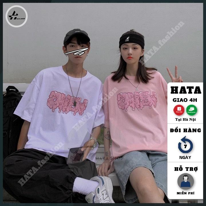 Áo Thun Unisex Nam Nữ, Áo Phông Phom Rộng HATA Fashion Vải Cotton in hình siêu ngầu mã ZQ25