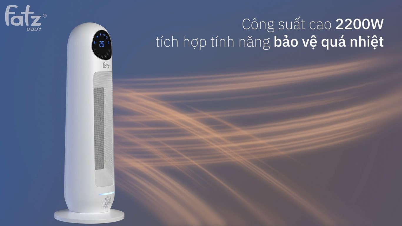 QUẠT SƯỞI BẰNG CÔNG NGHỆ GỐM PTC FATZBABY - HEAT 1 FB8165EA Hàng nhập khẩu