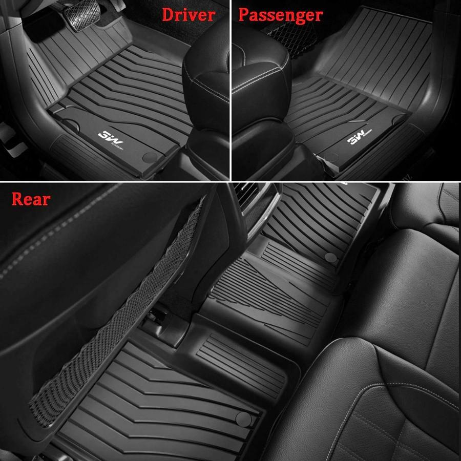 Thảm lót sàn ô tô Mercedes - Benz GLE Chất liệu TPE cao cấp, thiết kế sang trọng thương hiệu Macsim 3w