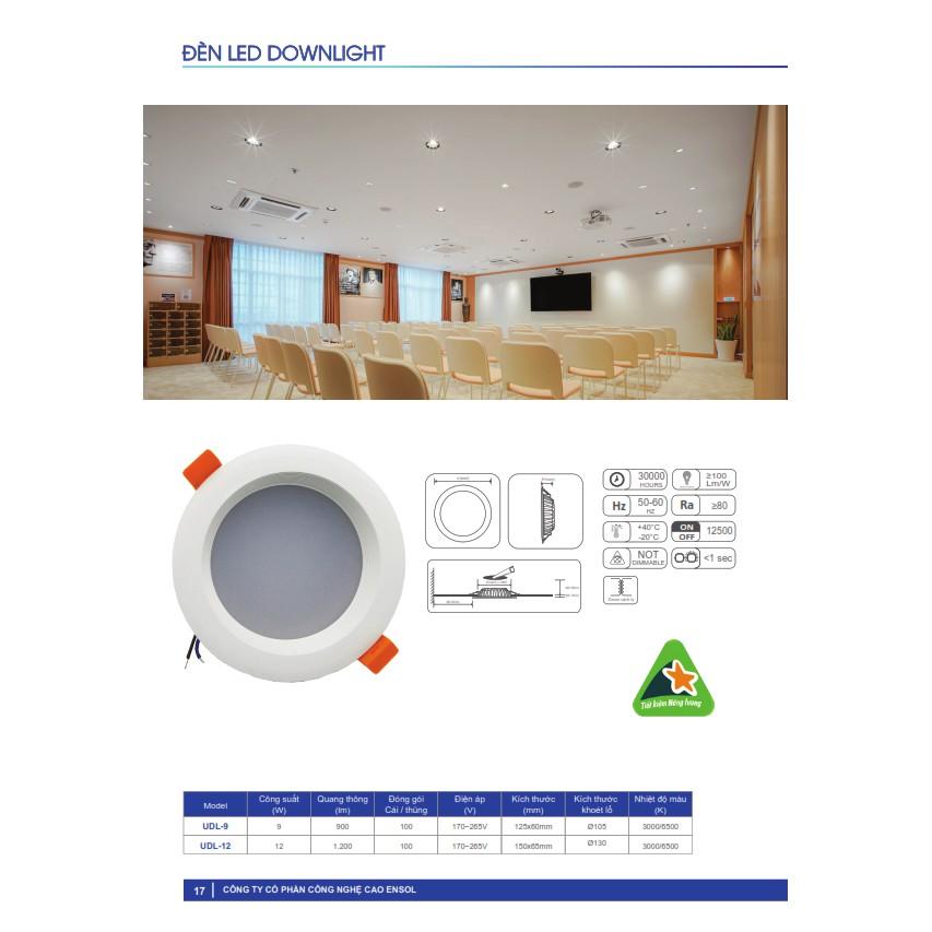 Đèn Led downlight UDL-9 9W, UDL-12 12W . Đèn Led One Dream siêu sáng, tiết kiệm điện năng.