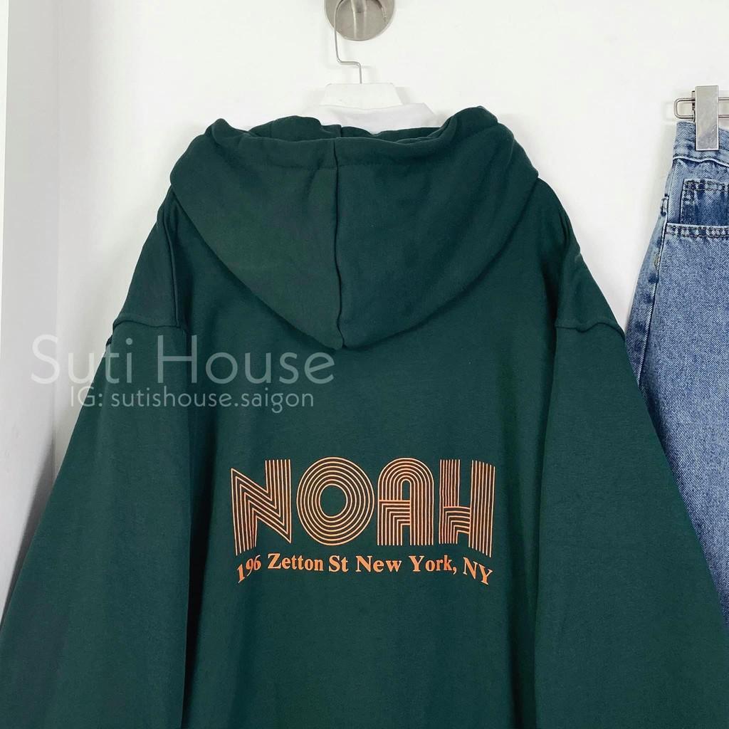 Áo Hoodie NOAH Unisex Nam Nữ Xanh Rêu Form Rộng Vải Mịn Đẹp Phong Cách Ulzzang Xinh Xắn - Suti House