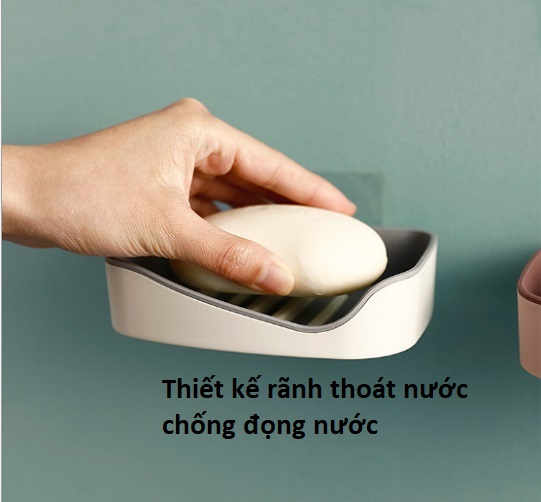 Khay để xà bông, hộp đựng xà phòng 2 Lớp sang trọng không lo bị đọng nước trong khay GD295-KXaBong-2Lop Giao ngẫu nhiên