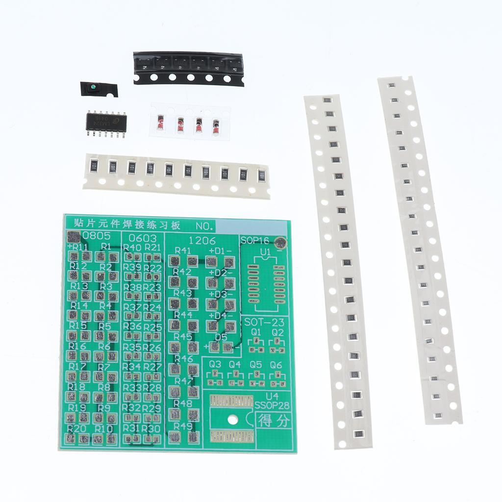 3-7pack SMD Component Welding Practice Board Soldering Practice DIY Kit