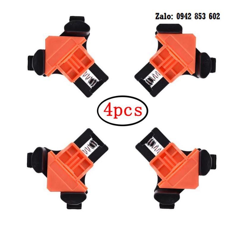 Bộ 4 cảo kẹp gỗ nhanh đa năng vam kẹp 90-60-120 độ kẹp góc vuông góc chữ T phiên bản mới