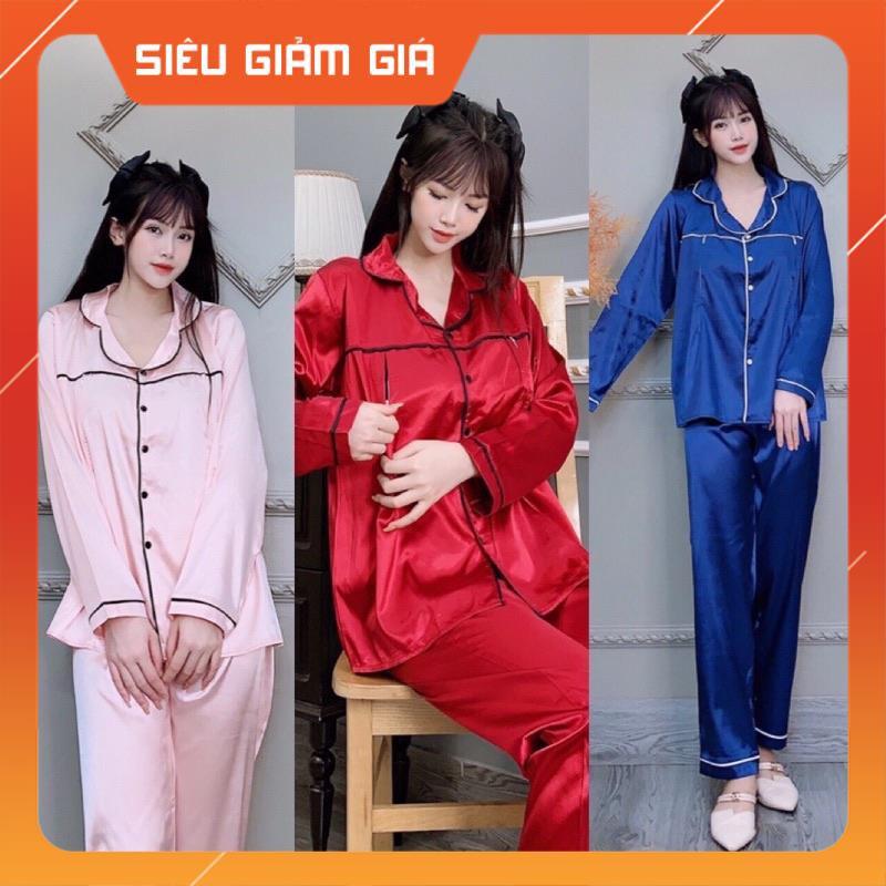 Bộ bầu bộ pijama bầu và sau sinh 2 in1 chất lụa thái cao cấp️quần có chun chỉnh️cam kết ko nhăn️Freesize 43~68k