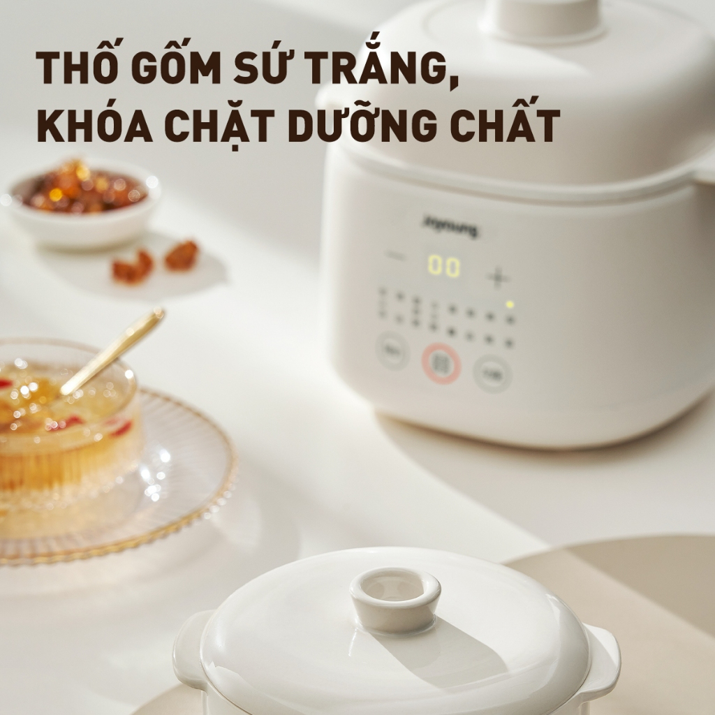 Nồi nấu chậm Joyoung JSC-107 - Dung tích 1L, Công suất 200W, Chữ tiếng Việt - Hàng chính hãng