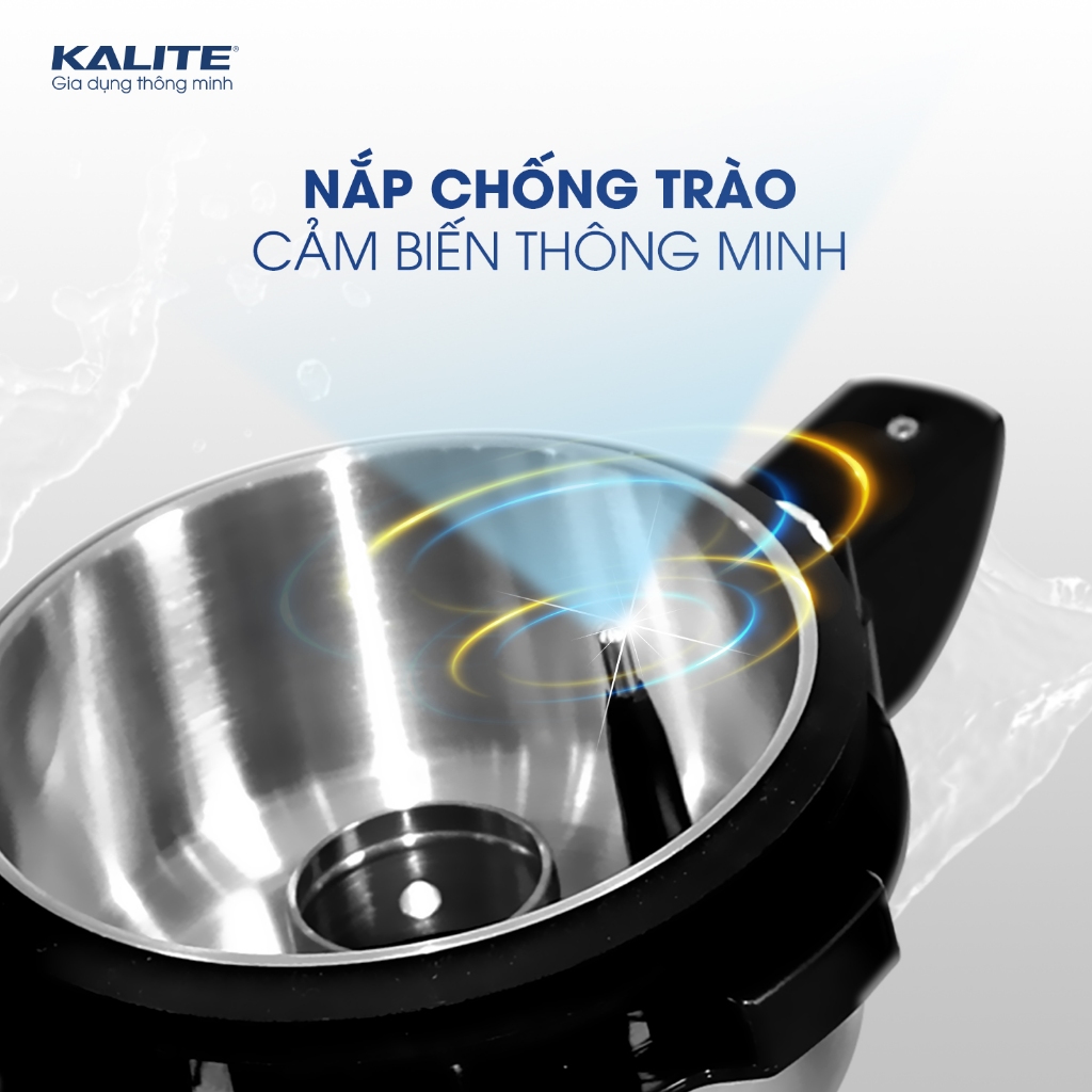 Máy Làm Sữa Hạt Kalite KL990p, 2700W-1.75Lit, Sấy Khô Khử Khuẩn, Chống Tràn Thông Minh, Hàng Chính Hãng