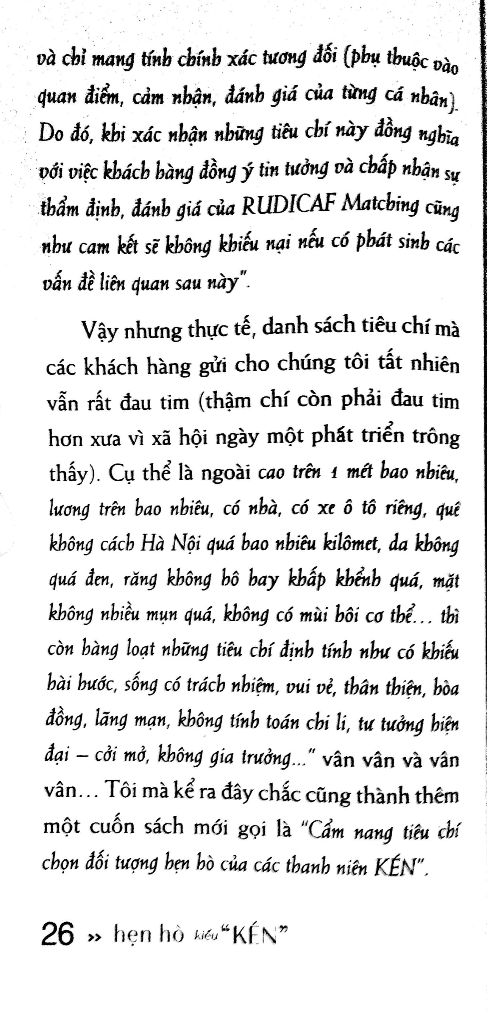 Hẹn Hò Kiểu “Kén”
