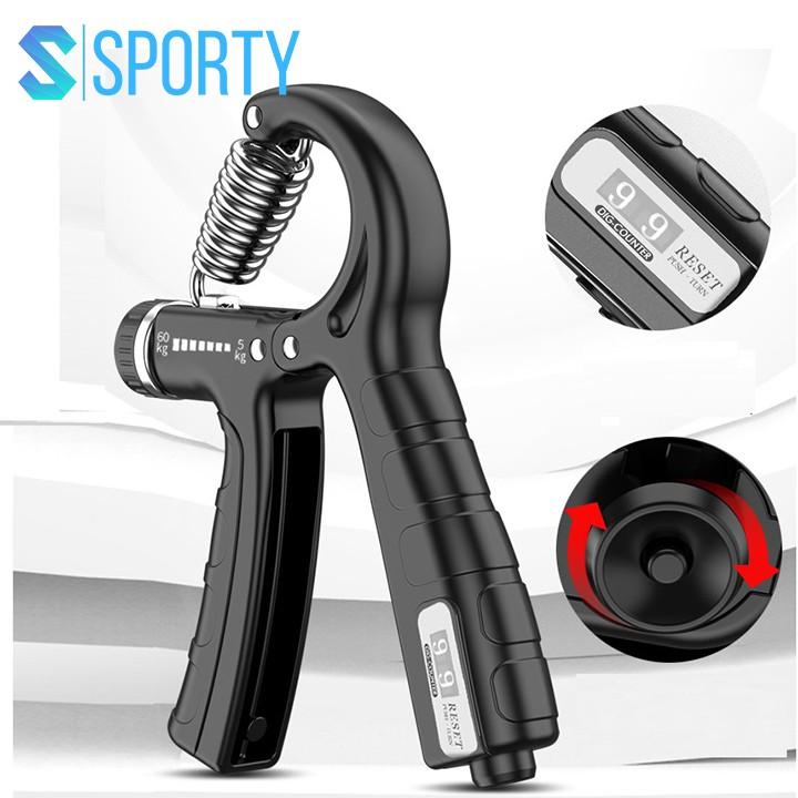 Bóp tập cơ tay YGW26 Đếm số Có Hộp, có điều chỉnh kháng cự tích hợp lò xo thép không rỉ SPORTY