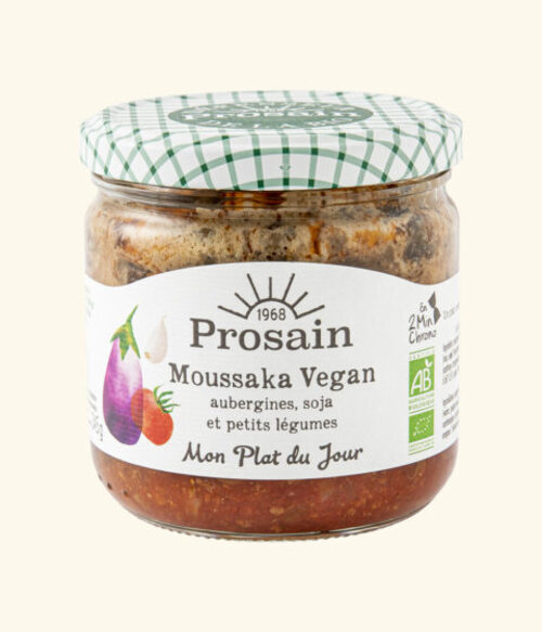 MOUSSAKA CHAY VỚI CÀ TÍM, ĐẬU NÀNH VÀ RAU CỦ HỮU CƠ PROSAIN 345G