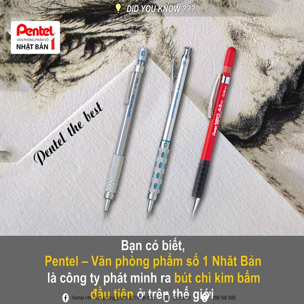 Bút Chì Kim Bấm Pentel A255 Ngòi 0.5mm - Nhập Khẩu Từ Nhật Bản