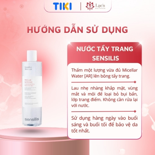 Nước tẩy trang Sensilis Skin Lab Micerllar Water (AR) 400mL