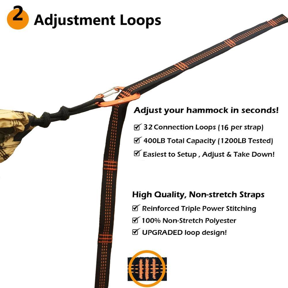 Siêu Võng Dây Treo Võng Dây Hamaca Hamak Cho Cắm Trại, Du Lịch Di Động Treo Cây Dây Miễn Phí Vận Chuyển