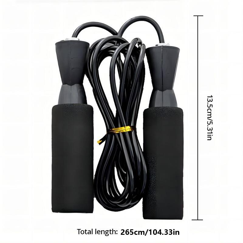 Sinh viên thể dục nhảy dây thừng kéo dài bằng nhựa tay cầm dây cầm tay nhảy dây pvc dây thép nhảy dây thừng thiết bị tập thể dục Color: Orange