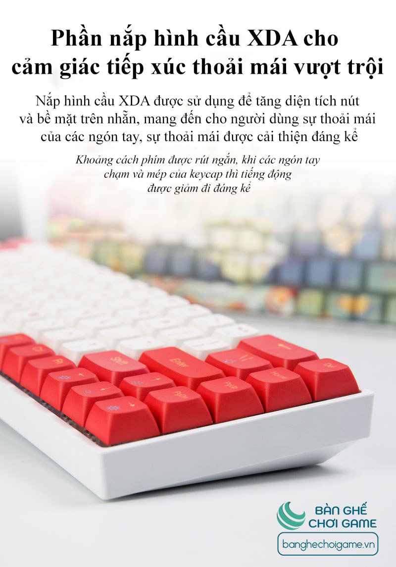 Bàn phím cơ không dây Bluetooth Newmen GM680 Jungle Hot Swap Outemu Switch - Hàng chính hãng