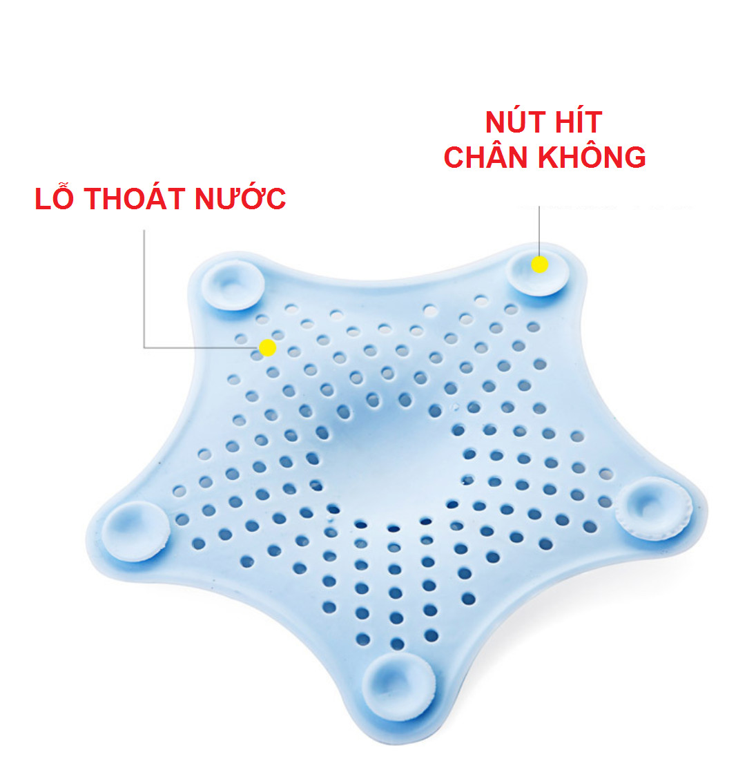 Combo 4 miếng Lưới Ngăn Rác Bồn Rửa Chén Lavabo (giao màu ngẫu nhiên)