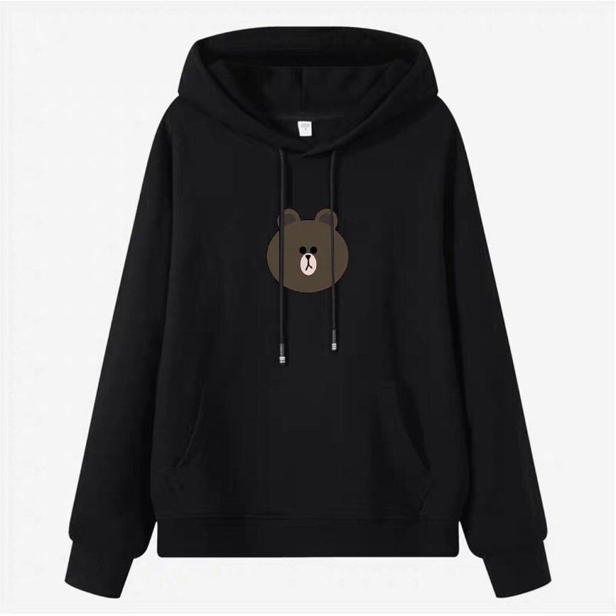 Áo hoodies form to y hình chất nỉ