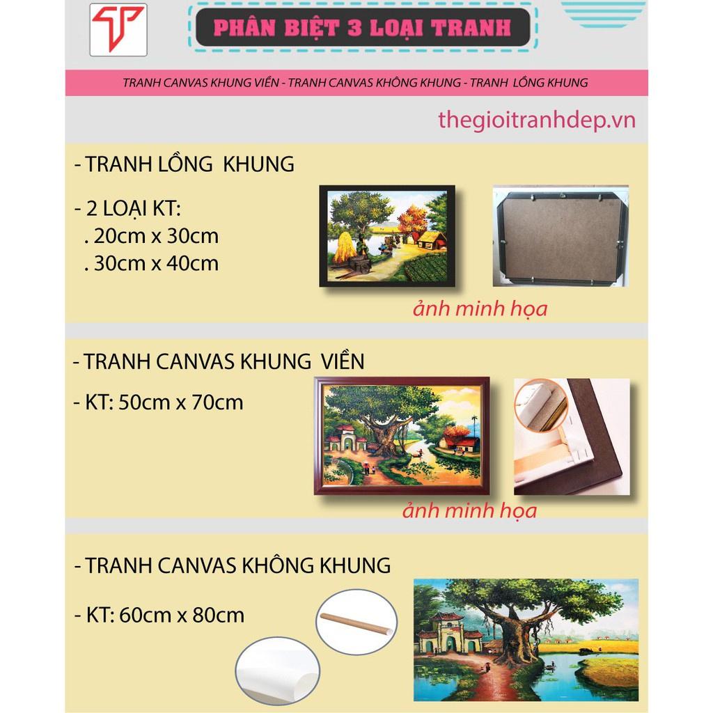 Tranh phong cảnh đồng quê, tranh treo tường nhà đẹp TDQ-35