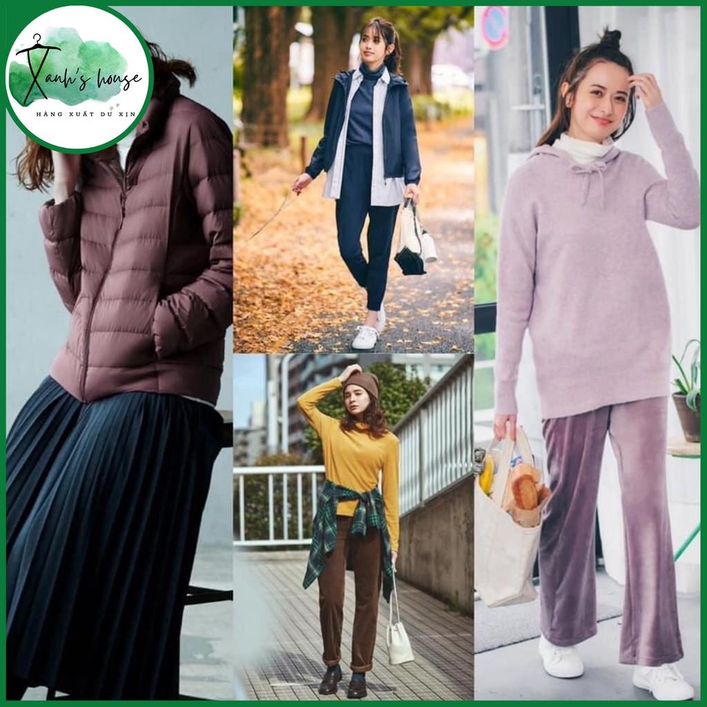 Áo giữ nhiệt cổ 3 phân cho nữ chất nỉ tơ cao cấp hàng Falumar xuất khẩu mềm ấm bảng màu đẹp 2021 XanhHouse