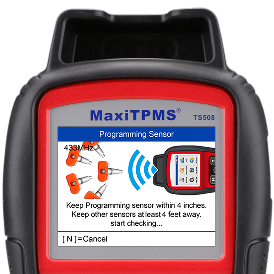 Autel MaxiTPMS TS508 - Thiết Bị Kiểm Tra, Kích Hoạt, Cài Đặt, Lập Trình Hệ Thống Cảm Biến Áp Suất Lốp Ô Tô Qua Cổng OBDII - Hàng Chính Hãng