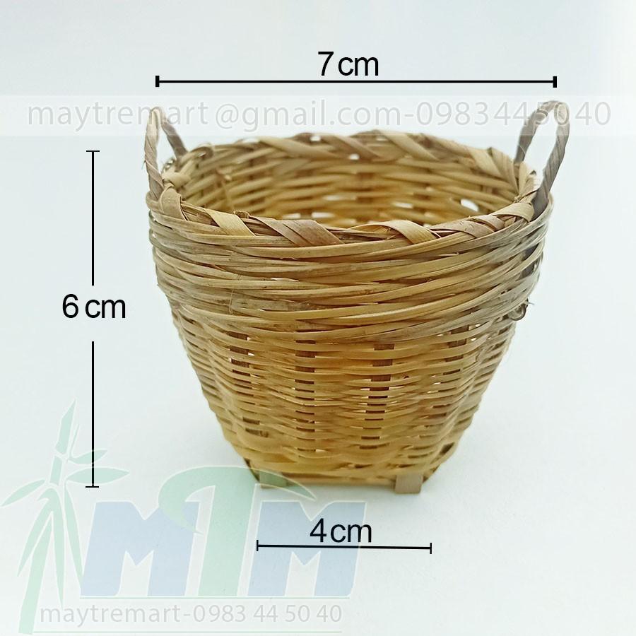 Giỏ tre l cần xé nhí - Phụ kiện trang trí, chụp hình